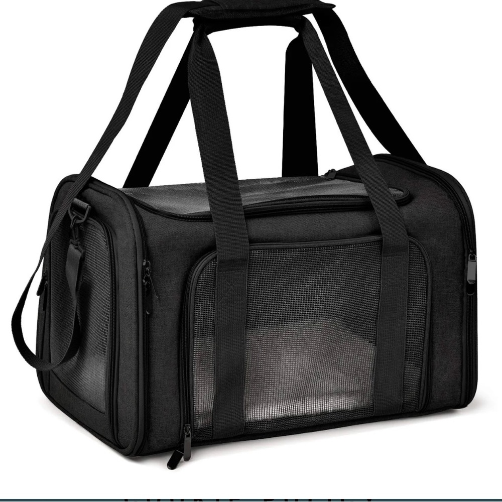Cat/Puppy Carrier by Henkelion. Black. Large.